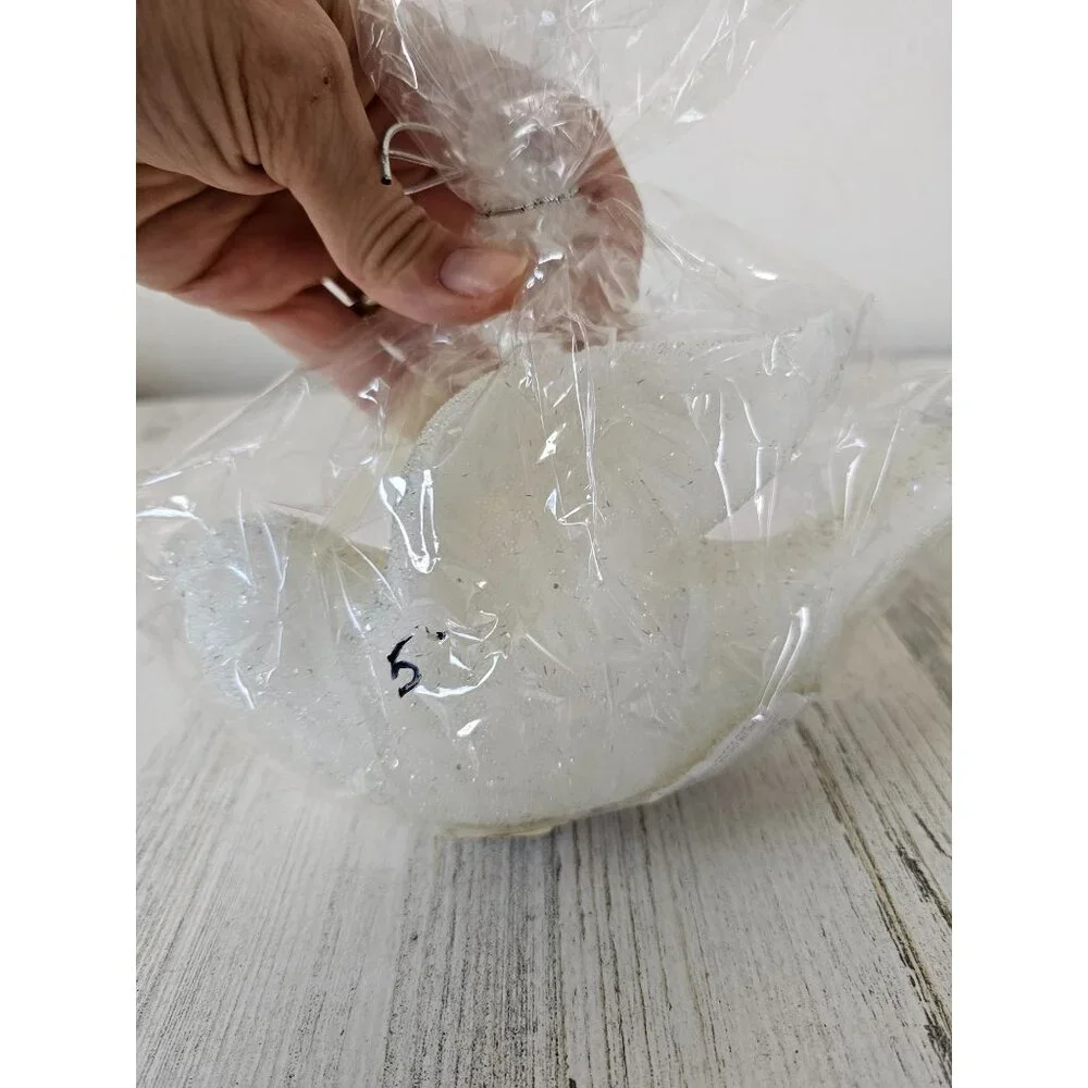 Pottery Barn sparkle‎ dove candle bird glitter vintage